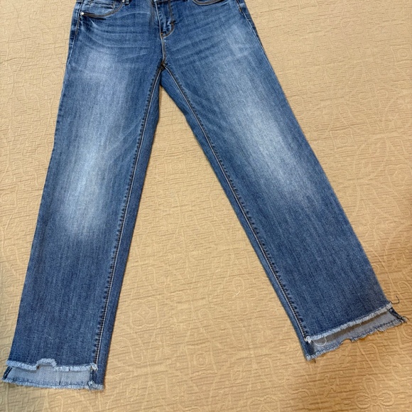 The Straight WHBM Jeans Distressed Women's 2 - Picture 2 of 7